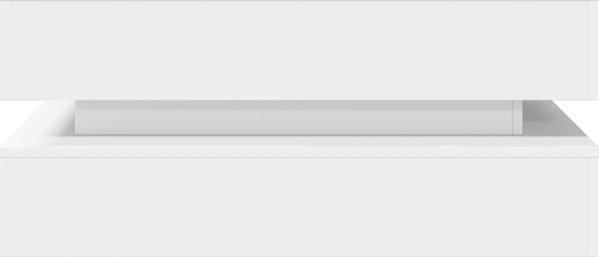vidaXL Stolik kawowy z oswietleniem LED, bialy, 90x50x40 cm