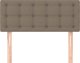 vidaXL Zaglowek do lozka, taupe, 90x5x78/88 cm, tkanina