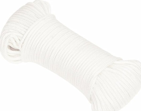 vidaXL Ναυτικό σχοινί, λευκό ομοιόμορφο, 3 mm, 25 m, πολυπροπυλένιο