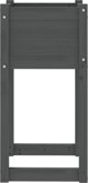 vidaXL vidaXL Donice, 2 szt., szare, 40x40x81 cm, lite drewno sosnowe