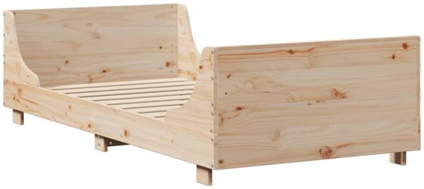 vidaXL Κρεβατοκάμαρα χωρίς στρώμα 75x190 εκ. μασίφ πεύκο