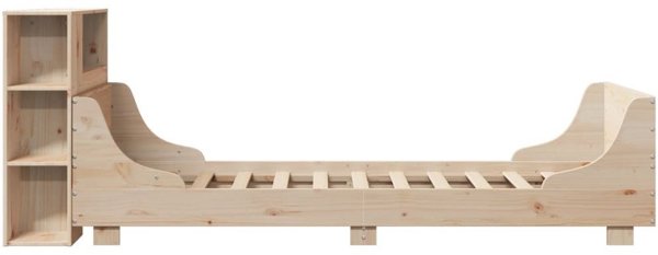 vidaXL Κρεβατοκάμαρα χωρίς στρώμα 75x190 εκ. μασίφ πεύκο