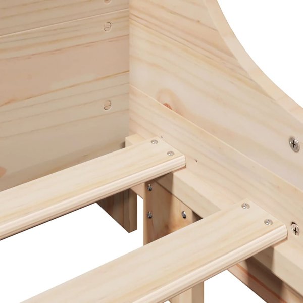 vidaXL Κρεβατοκάμαρα χωρίς στρώμα 75x190 εκ. μασίφ πεύκο