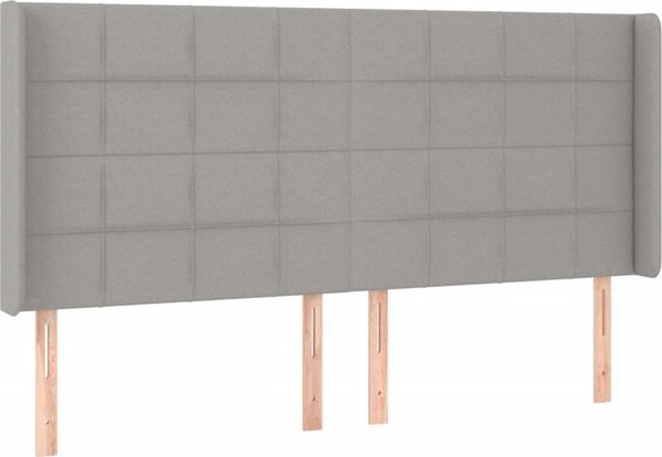 vidaXL Kontinentalno lozko me to materacem, jasnoszare, 160x200 cm, tkanina