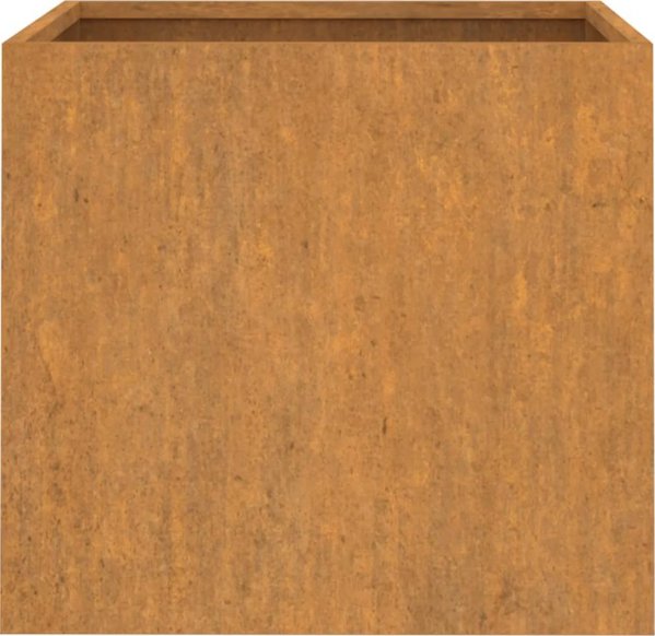 vidaXL Donice, 2 szt., szare, 49x47x46 cm, stal kortenowska