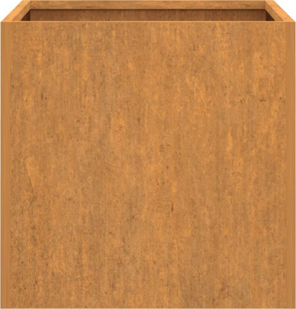 vidaXL Donice, 2 szt., szare, 49x47x46 cm, stal kortenowska