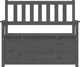 vidaXL Πάγκος, γκρι, 112,5x51,5x96,5 εκ., από σκληρό πεύκο