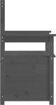 vidaXL Πάγκος, γκρι, 112,5x51,5x96,5 εκ., από σκληρό πεύκο