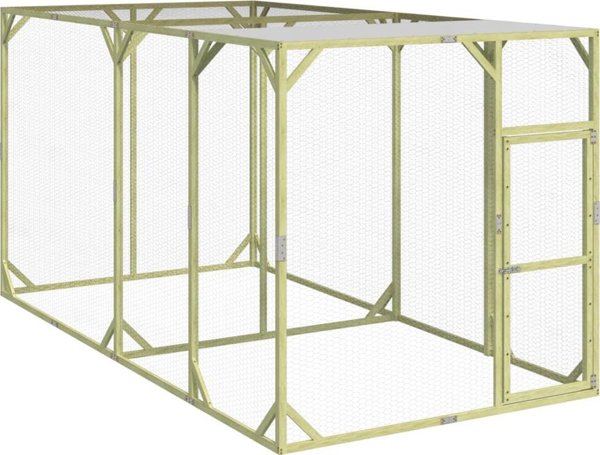 vidaXL Κλουβί για κοτόπουλα 200x400x200 cm από εμποτισμένο πεύκο
