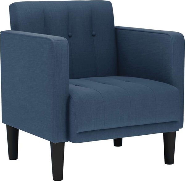 vidaXL Καναπές με Μπράτσα Μπλε 53 cm Υφασμάτινος