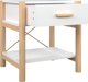 vidaXL Σετ 2 κομοδίνα λευκά 42x38x45 εκ., από ξυλώδες υλικό