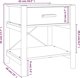 vidaXL Σετ 2 κομοδίνα λευκά 42x38x45 εκ., από ξυλώδες υλικό