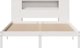 vidaXL Κρεβάτι με ράφι 160x200 cm λευκό από πεύκο χωρίς στρώμα