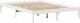 vidaXL Κρεβάτι με ράφι 160x200 cm λευκό από πεύκο χωρίς στρώμα