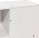 vidaXL Κρεβάτι με ράφι 160x200 cm λευκό από πεύκο χωρίς στρώμα