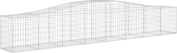 vidaXL Kosze gabionowe, 10 τεμ, 400x50x60/80 εκ, γαλβανισμένος σίδηρος