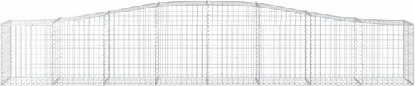 vidaXL Kosze gabionowe, 10 τεμ, 400x50x60/80 εκ, γαλβανισμένος σίδηρος