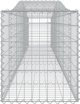 vidaXL Kosze gabionowe, 10 τεμ, 400x50x60/80 εκ, γαλβανισμένος σίδηρος