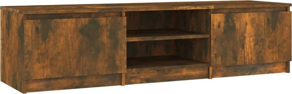 vidaXL Έπιπλο TV, καπνιστή δρυς, 140x40x35,5 cm