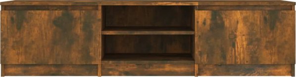 vidaXL Έπιπλο TV, καπνιστή δρυς, 140x40x35,5 cm
