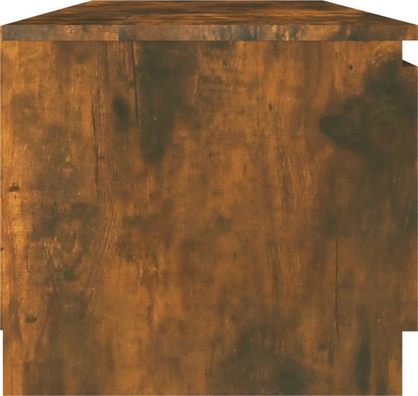 vidaXL Έπιπλο TV, καπνιστή δρυς, 140x40x35,5 cm