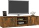 vidaXL Έπιπλο TV, καπνιστή δρυς, 140x40x35,5 cm