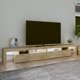 vidaXL Ντουλάπι TV με φωτισμό LED, δρυς sonoma, 280x36,5x40 cm