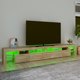 vidaXL Ντουλάπι TV με φωτισμό LED, δρυς sonoma, 280x36,5x40 cm