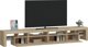 vidaXL Ντουλάπι TV με φωτισμό LED, δρυς sonoma, 280x36,5x40 cm