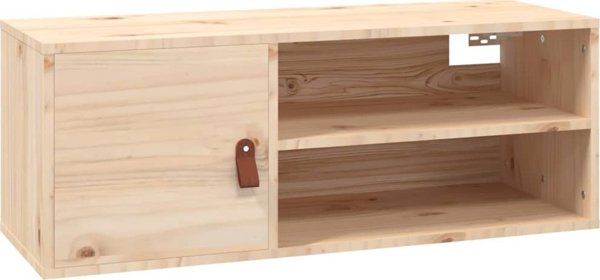 vidaXL Ντουλάπια τοίχου, 2 τεμάχια, 80x30x30 cm, μασίφ πεύκο