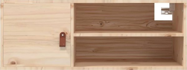 vidaXL Ντουλάπια τοίχου, 2 τεμάχια, 80x30x30 cm, μασίφ πεύκο