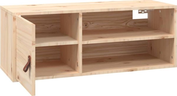 vidaXL Ντουλάπια τοίχου, 2 τεμάχια, 80x30x30 cm, μασίφ πεύκο