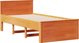 vidaXL Κρεβάτι με Ράφι 75x190 cm Καστανομέλι Πεύκου χωρίς Στρώμα