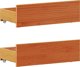 vidaXL Κρεβάτι με Ράφι 75x190 cm Καστανομέλι Πεύκου χωρίς Στρώμα