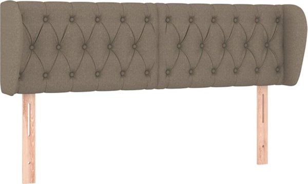 vidaXL Zaglowek uszak, taupe, 163x23x78/88 cm, tkanina