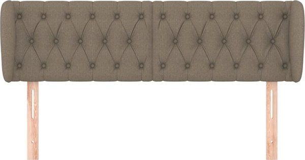 vidaXL Zaglowek uszak, taupe, 163x23x78/88 cm, tkanina