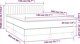 vidaXL Κρεβάτι κοντινενταλ με LED, μπλε βελουδο 140x200cm