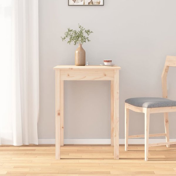 vidaXL Τραπέζι φαγητού, 55x55x75 cm, από μασίφ πεύκο