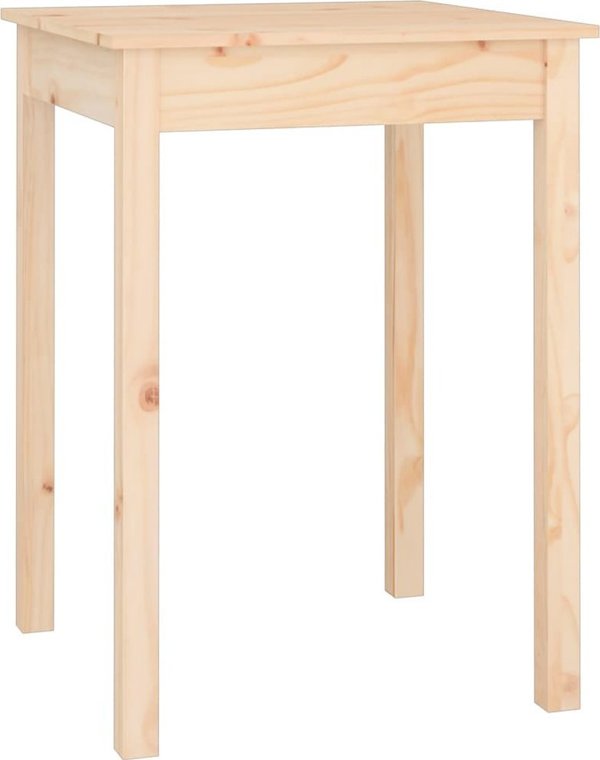 vidaXL Τραπέζι φαγητού, 55x55x75 cm, από μασίφ πεύκο