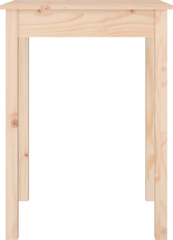 vidaXL Τραπέζι φαγητού, 55x55x75 cm, από μασίφ πεύκο
