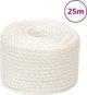 vidaXL Linka robocza, λευκή, 12 mm, 25 m, πολυπροπυλένιο