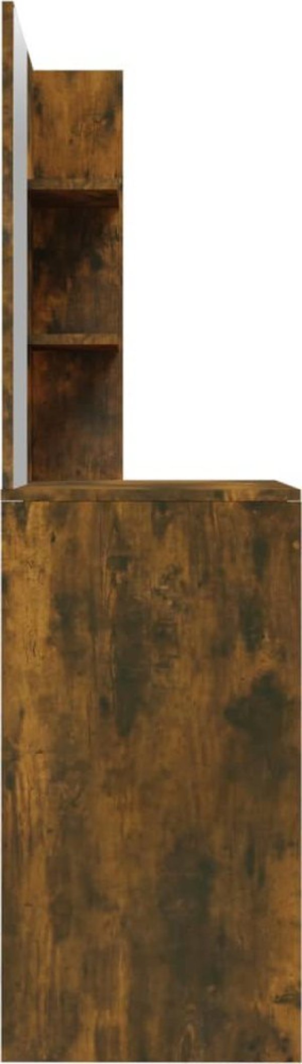 vidaXL Toaletka με καθρέφτη, καπνιστό δρυς, 74,5x40x141 cm