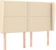 vidaXL Μαξιλάρι κεφαλιού uszak κρεμ 147 x 23 x 118/128 εκ. ύφασμα