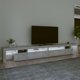 Έπιπλο TV vidaXL με φωτισμό LED, γκρι τσιμέντου, 290x36,5x40cm