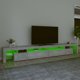 Έπιπλο TV vidaXL με φωτισμό LED, γκρι τσιμέντου, 290x36,5x40cm