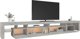 Έπιπλο TV vidaXL με φωτισμό LED, γκρι τσιμέντου, 290x36,5x40cm