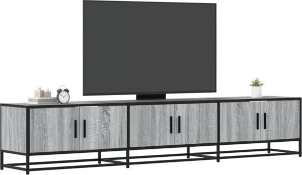vidaXL Szafka pod telewizor, szary dab sonoma, 210x35x41 cm