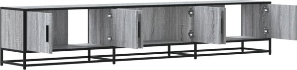 vidaXL Szafka pod telewizor, szary dab sonoma, 210x35x41 cm