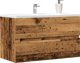 vidaXL Wiszaca szafka lazienkowa, stare drewno, 80x38,5x45 cm