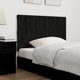 vidaXL Κεφαλάρι κρεβατιού μαύρο 108x3x60 cm από μασίφ πεύκο